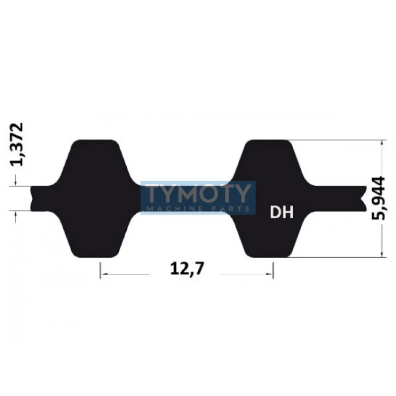 Remeň ozubený 900 DH 200 (50,80 mm) optibelt ZR