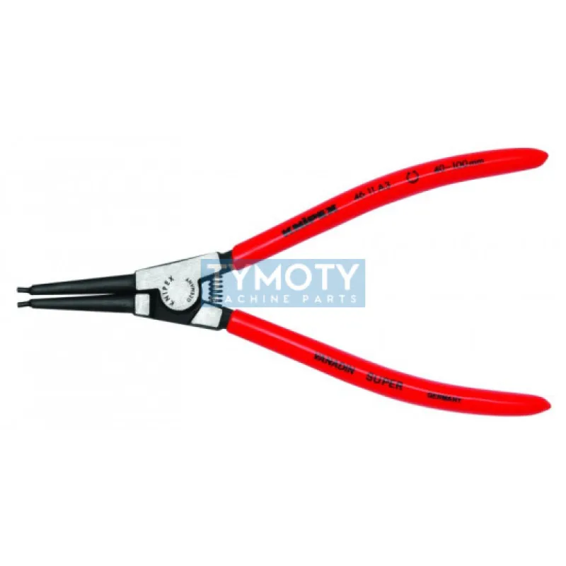 KNIPEX 46 11 A3 Kliešte pre vonkajšie poj. krúžky 40-100 mm, plastové návleky, fosfátované