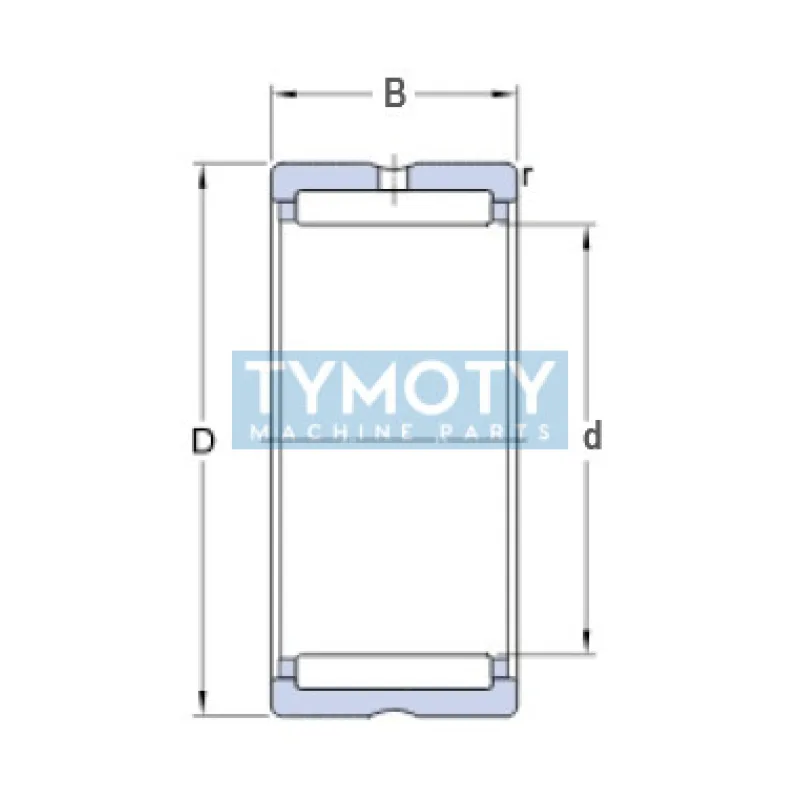 SKF NK 24/16 ihlové ložisko bez vnútorného krúžku