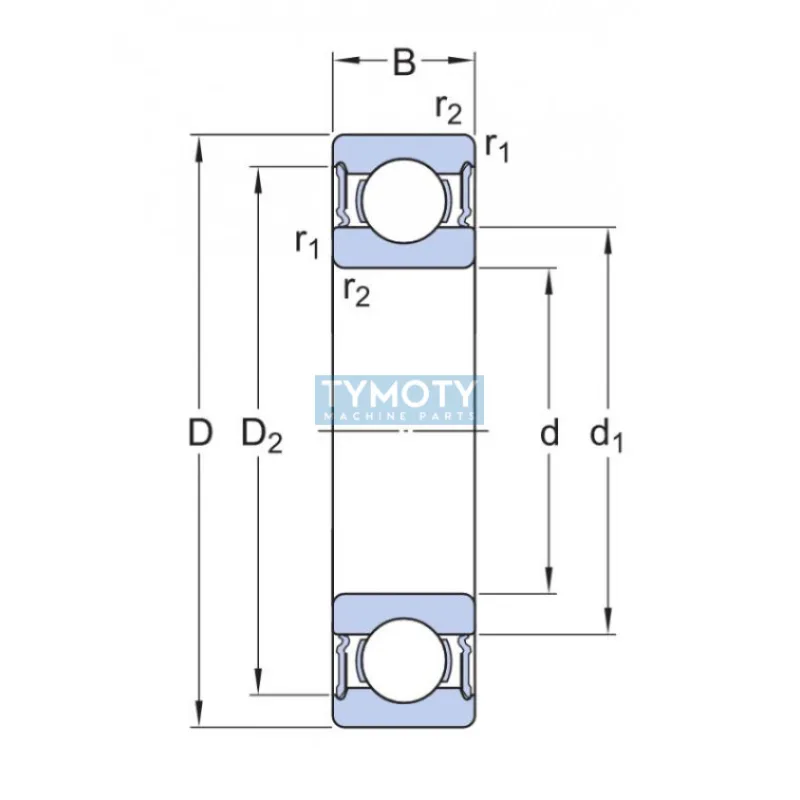 SKF 6006-2RS1/W64 guľkové ložisko