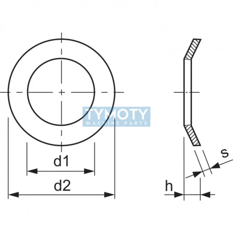Podložka pružná kónická DIN 6796 M18 / 19,0