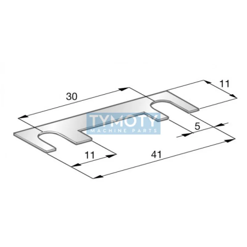 Poistka plech.80A 41mm