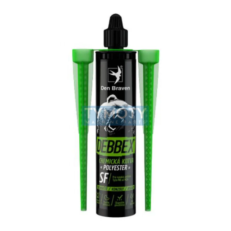 Debbex Chemická kotva POLYESTER SF bez styrénu - 300 ml sivá, kartuša _74014BD