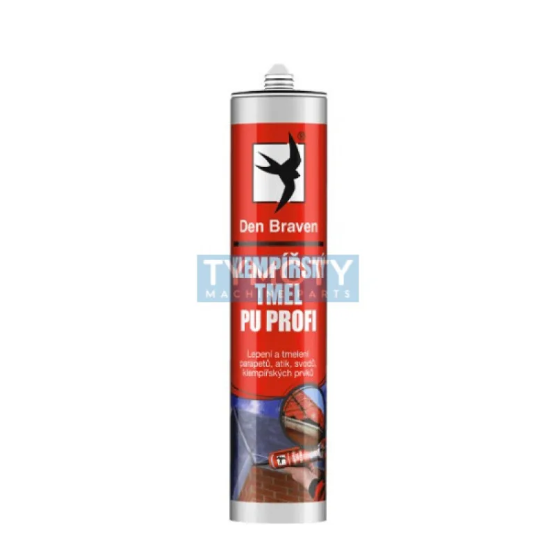 Den Braven Klampiarsky tmel PU PROFI - 300 ml sivá, kartuša _201027RL