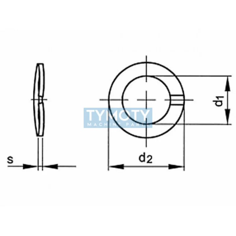 Podložka pružná prehnutá DIN 128A M16 / 16,2 pozink