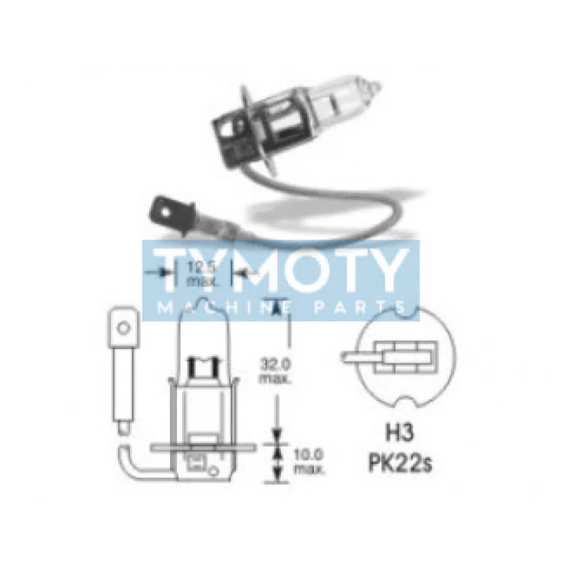 Žiarovka Elta 12V H3 100W PK22s