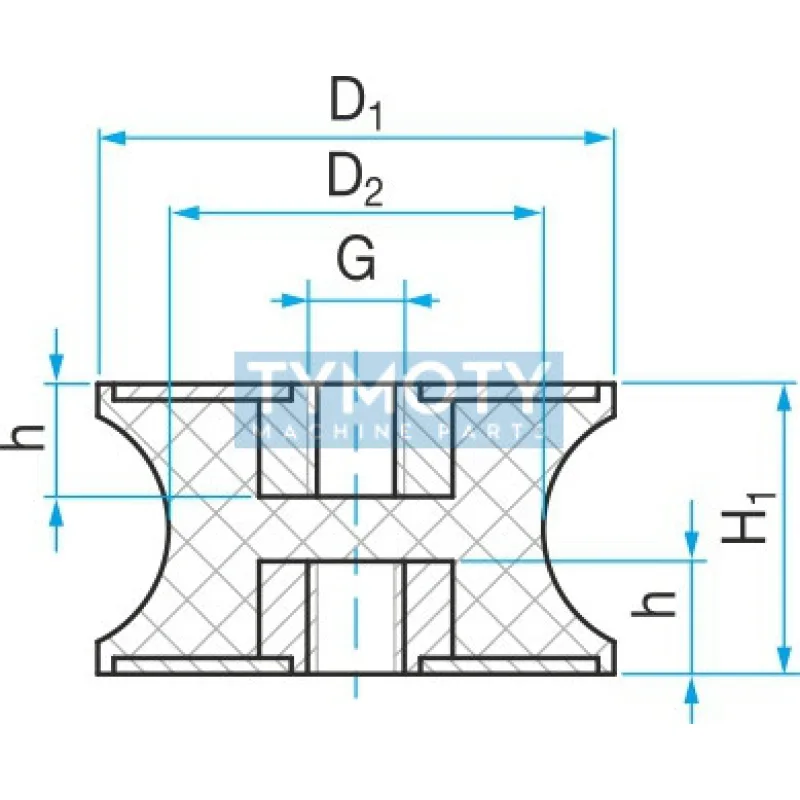 Silentblok TP3 - 60x49/60 M10x10