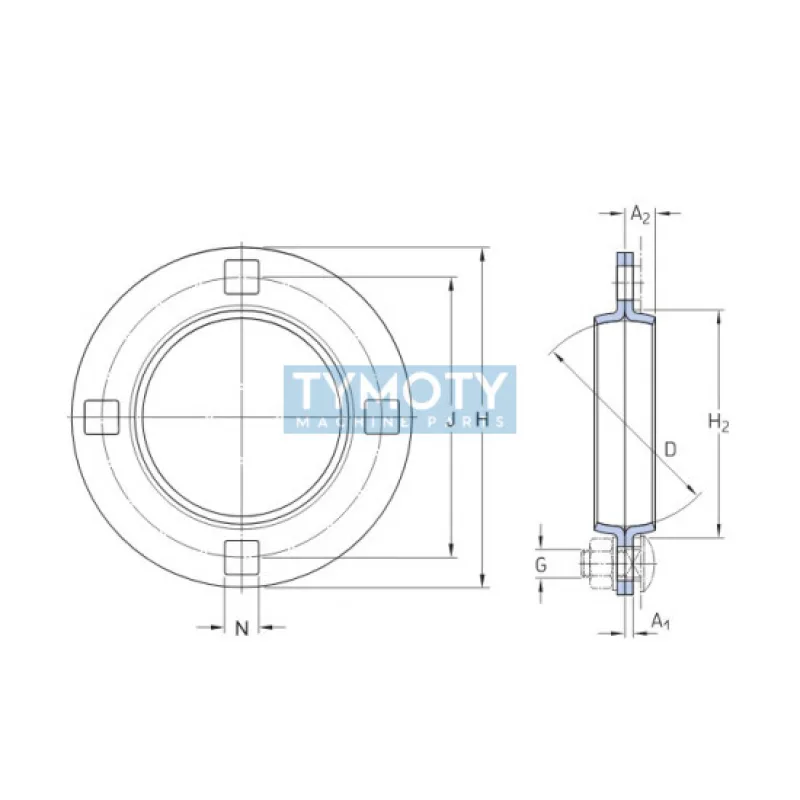 SKF PF 85 okrúhle plechové ložiskové teleso