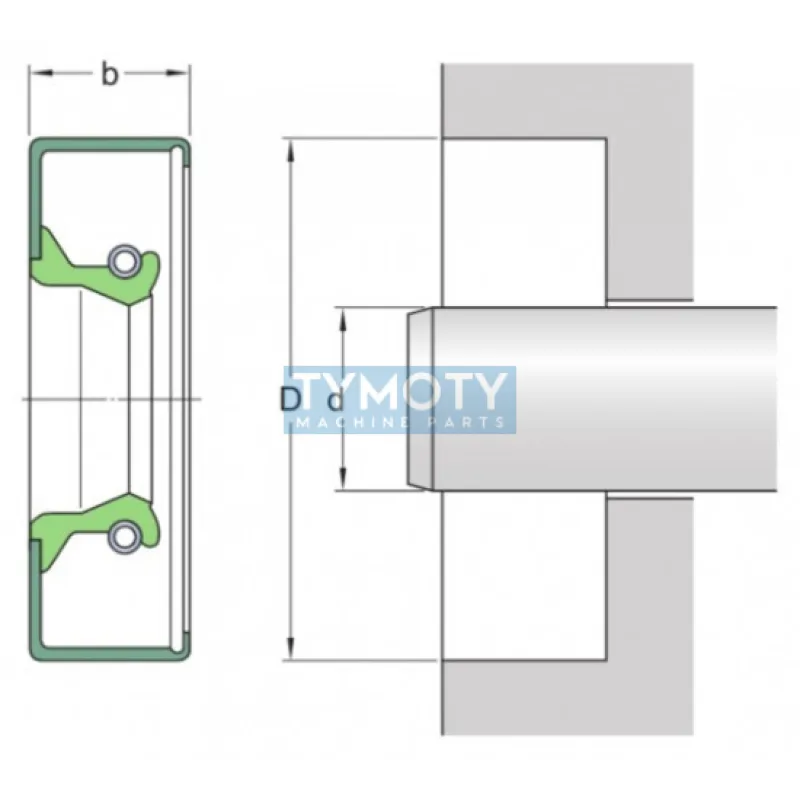 Gufero 22,23x31,75x4,78 (NBR-B) CRW1 R SKF CR 8624