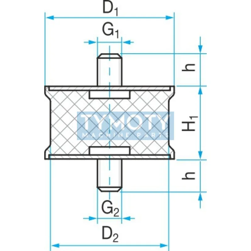Silentblok SP1 - 40x35/28 M10x16/M10x20