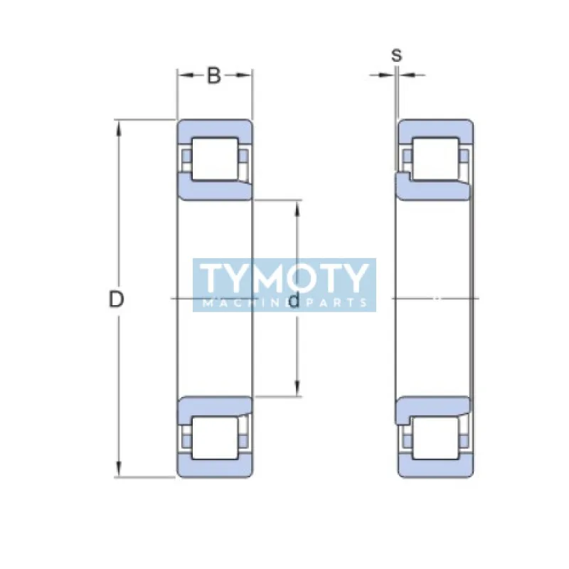 SKF NJ 1009 ECP valčekové ložisko