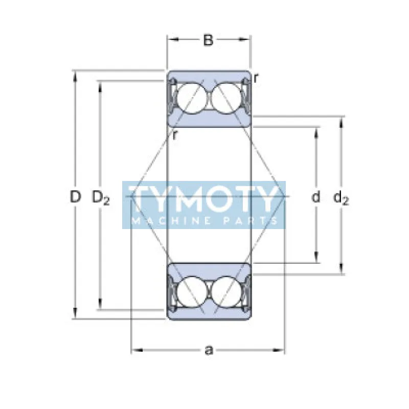 SKF 3211 A-2RS1/MT33 guľkové ložisko s kosouhlým stykom