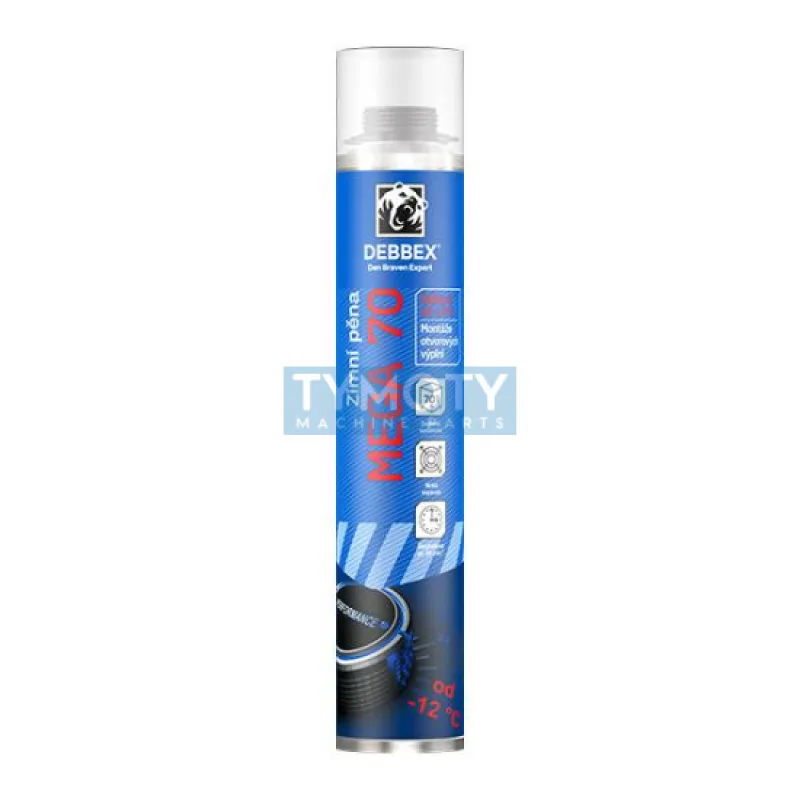 Den Braven Pištoľová pena MEGA 70 - 870 ml žltá, zimná _40325MZ
