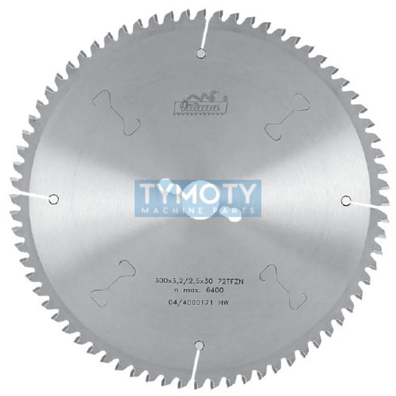 Pílový kotúč s SK na rezanie neželezných kovov a plastov, negatívny uhol čela, 225387-13, 500x4x30 mm