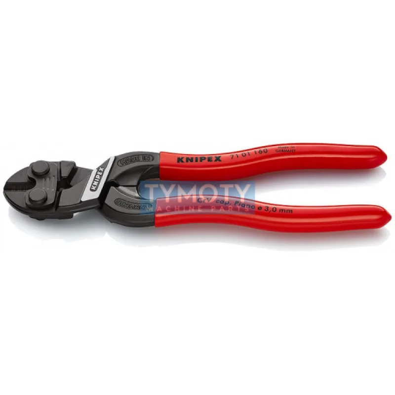 KNIPEX 71 01 160 CoBolt® S Kompaktné pákové kliešte, plastové návleky, fosfát.na čierno 160 mm