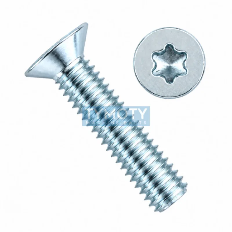 Skrutka zápustná TORX DIN 965 M4x16 -4.8 pozink