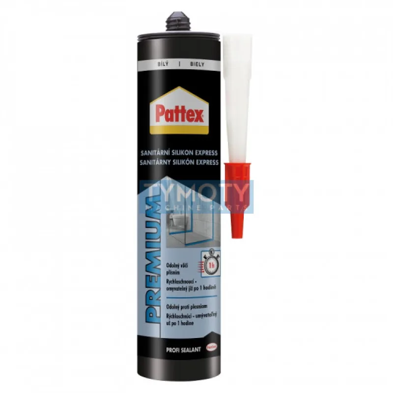 Pattex Rýchloschnúci sanitárny silikón - 280 ml biely
