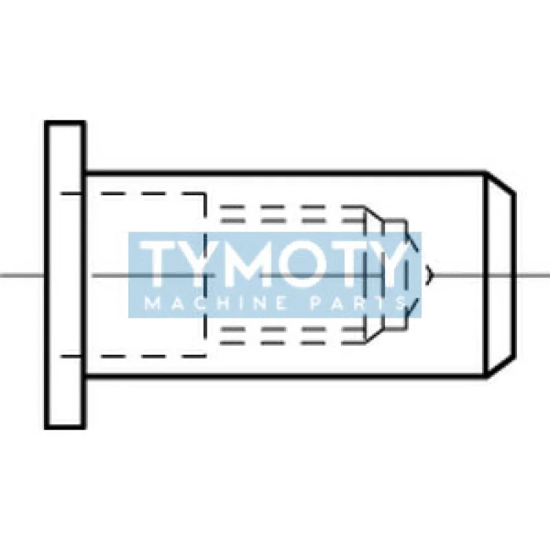 Matica nitovacia uzavretá s plochou hlavou M8 (0,5-3,0) pozink