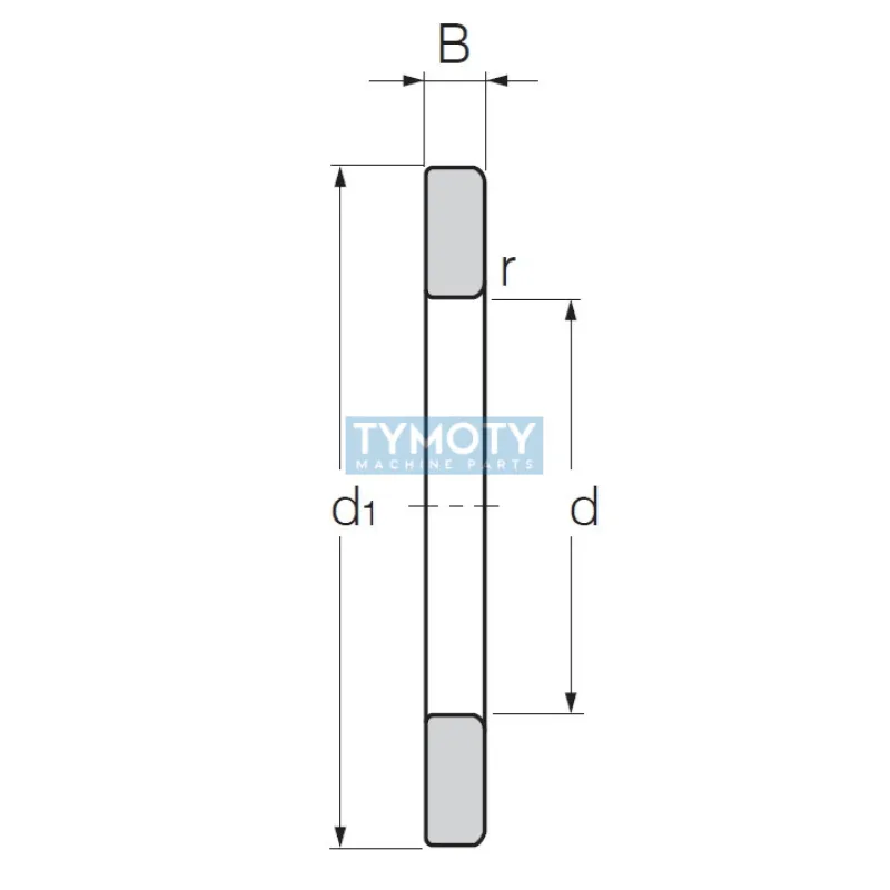 ZEN WS 81230 hriadeľový axiálny ložiskový krúžok