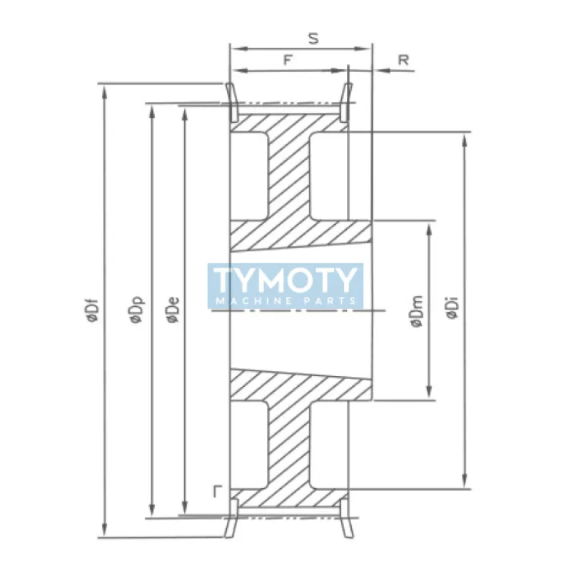 Remenica TB 72 8M 30 optibelt ZRS na Taper Lock