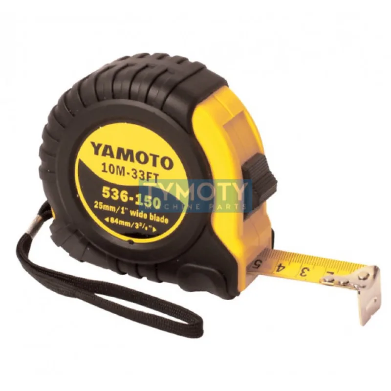 Meter zvinovací 10m/33ft x 25mm metrický/palcový Dynamic Grip 536-150, Yamoto YMT5361500K