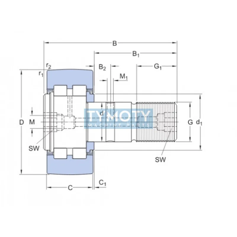SKF PWKR 40.2RS snímacia kladka