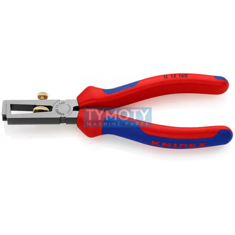 KNIPEX 11 12 160 Kliešte odizolovacie, viaczložkové návleky, fosfátované na čierno