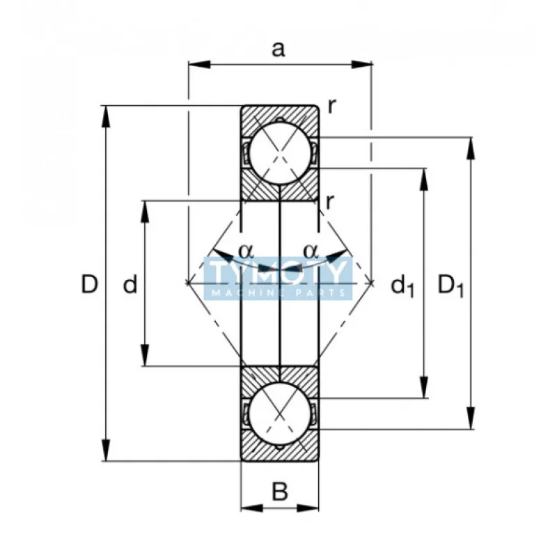 FAG QJ 213-XL-MPA štvorbodové ložisko