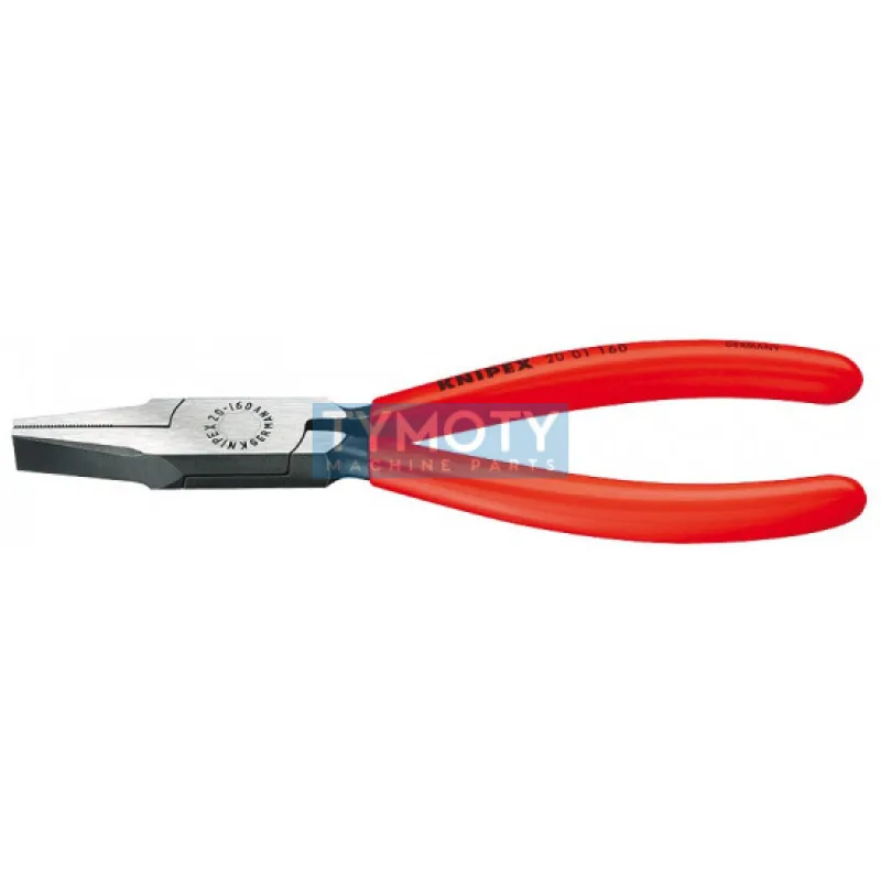 KNIPEX 20 01 180 Ploché kliešte, plastové návleky, fosfátované na čierno 180 mm