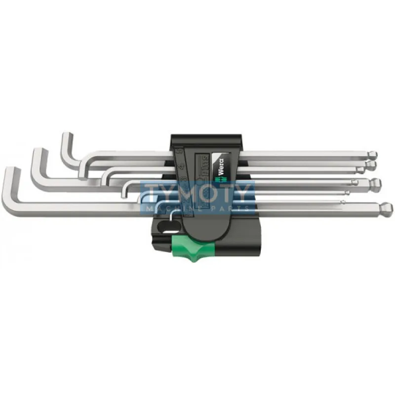 Súprava kľúčov imbus 950 PKLS/9 SM SB chróm (9 ks), WERA, 073594