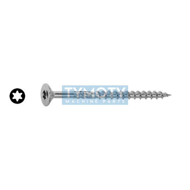 Vrut konštrukčný zápustný TORX25 6,0x160 nerez A2