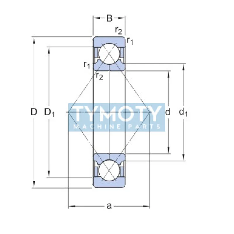 SKF QJ 312 PHAS štvorbodové ložisko