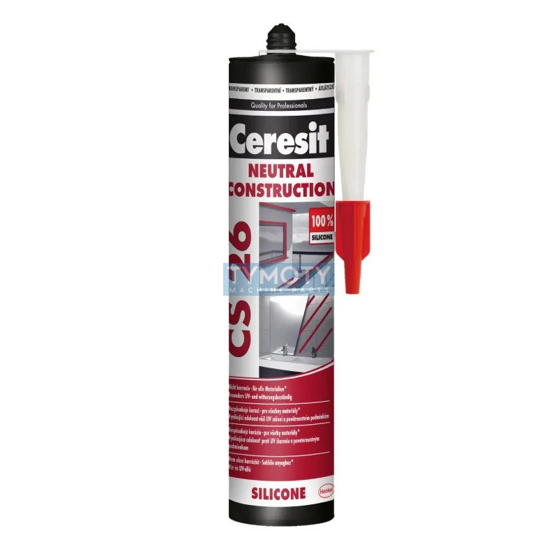 Ceresit CS 26 Neutral - 300 ml neutrálny silikón na lepenie zrkadiel