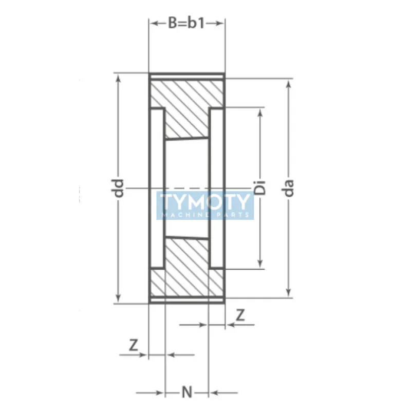 Remenica TB 75 8MDC 62 optibelt ZRS DC na Taper Lock