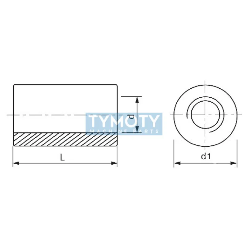 Matica predlžovacia valcová M16x40 |06| pozink