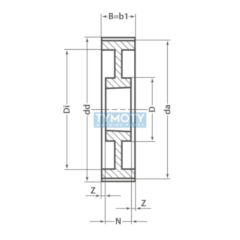 Remenica TB 112 8MDC 62 optibelt ZRS DC na Taper Lock