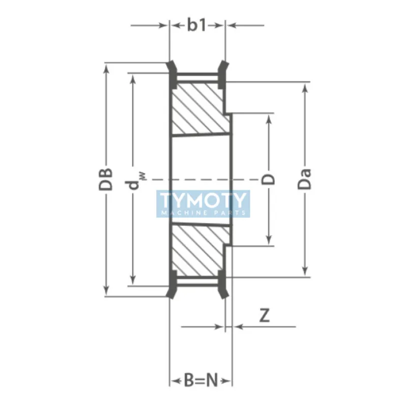 Remenica TB 34 8MDC 12 optibelt ZRS DC na Taper Lock