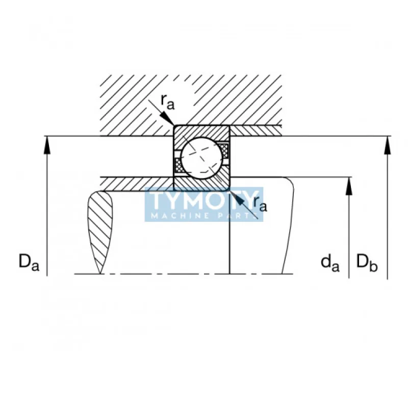 FAG 7224-B-XL-MP-UO guľkové ložisko s kosouhlým stykom