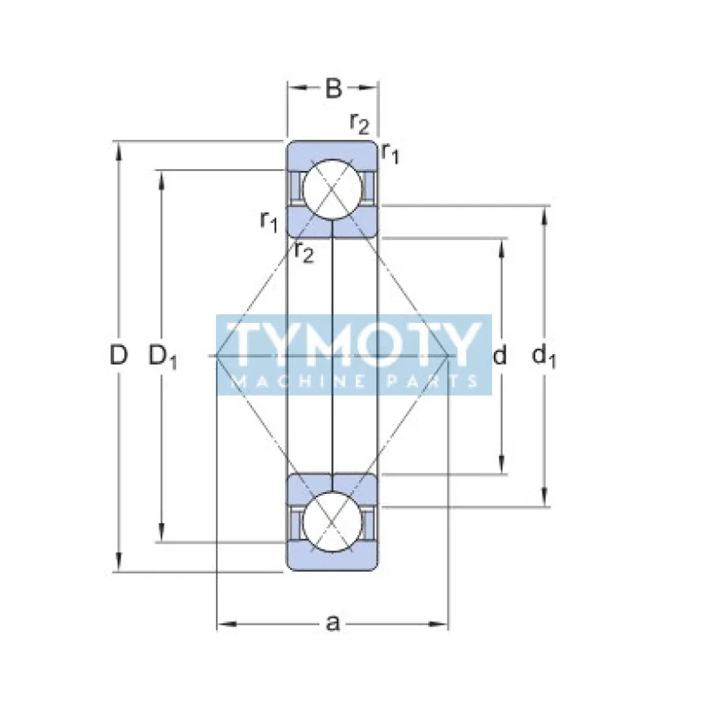 SKF QJ 212 MA/C2L štvorbodové ložisko