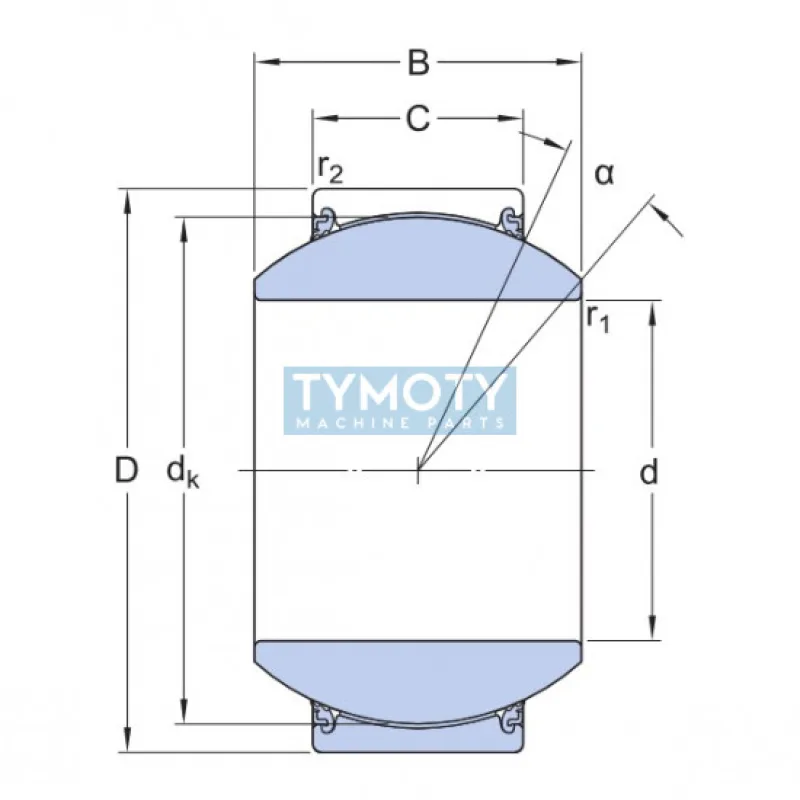 SKF GEH 25 TXE-2LS (GE 25-FW-2TS) bezúdržbové kĺbové ložisko ,oceľ/PTFE