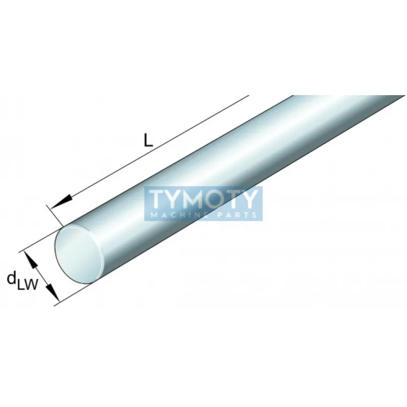 INA W 50x1000 mm H6-X90 nerezová vodiaca tyč