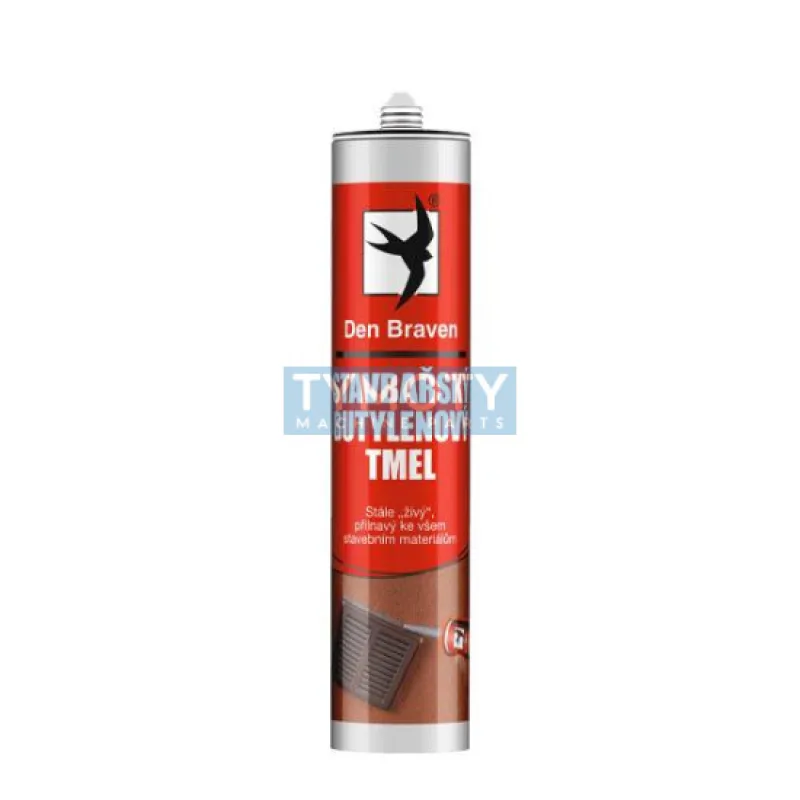 Den Braven Stavbársky butylénový tmel - 310 ml sivá, kartuša _10103RL