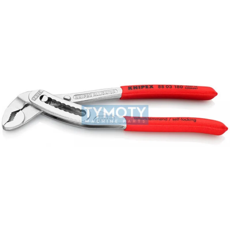 KNIPEX 88 03 180 Alligator® Inštalatérske kliešte, plastové návleky, chrómované