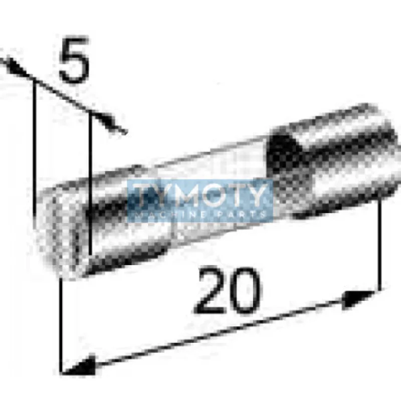 Poistka sklenená malá 25A 5x20mm