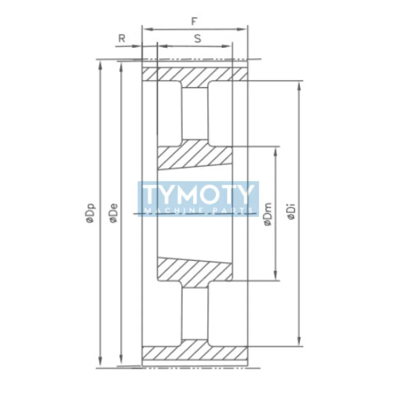 Remenica TB 80 14M 115 optibelt ZRS na Taper Lock
