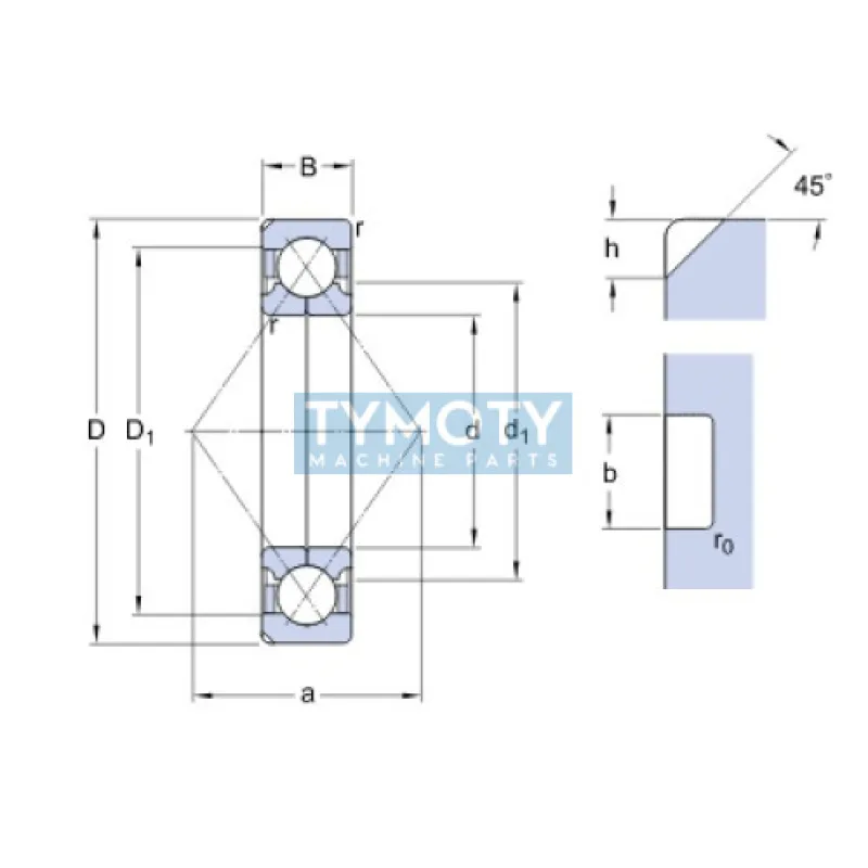 SKF QJ 312 N2MA/C2L štvorbodové ložisko