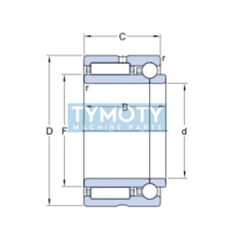 SKF NKIB 5907 ihlové ložisko kombinované