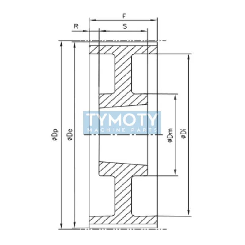 Remenica TB 80 14M 170 optibelt ZRS na Taper Lock