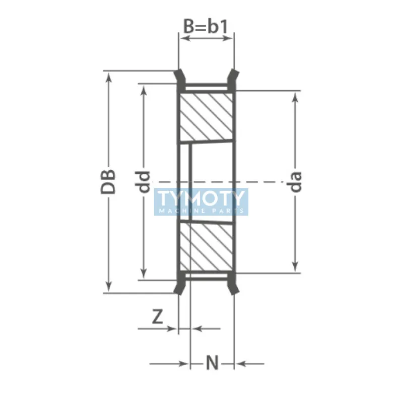 Remenica TB 56 8MDC 36 optibelt ZRS DC na Taper Lock
