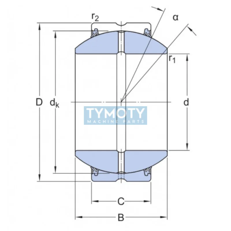 SKF GEH 110 ES-2RS kĺbové ložisko oceľ/oceľ